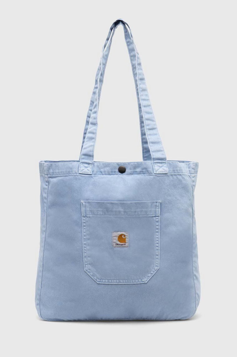 Carhartt WIP torebka jeansowa Garrison Tote kolor niebieski I033157.0F44J