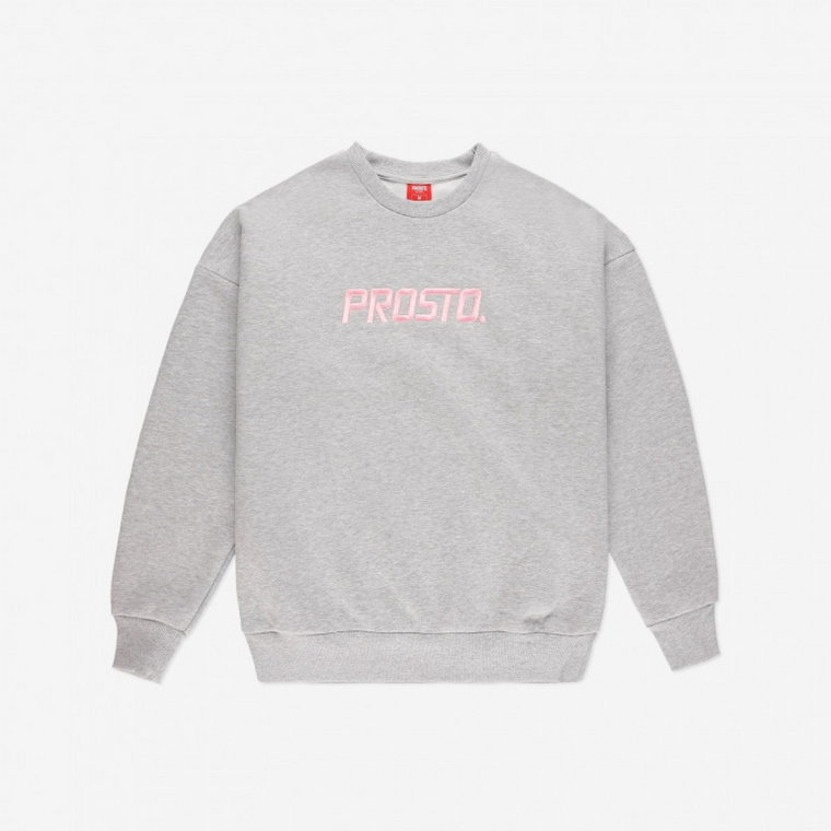 Damska bluza dresowa nierozpinana bez kaptura Prosto Crewneck Ivy - szara