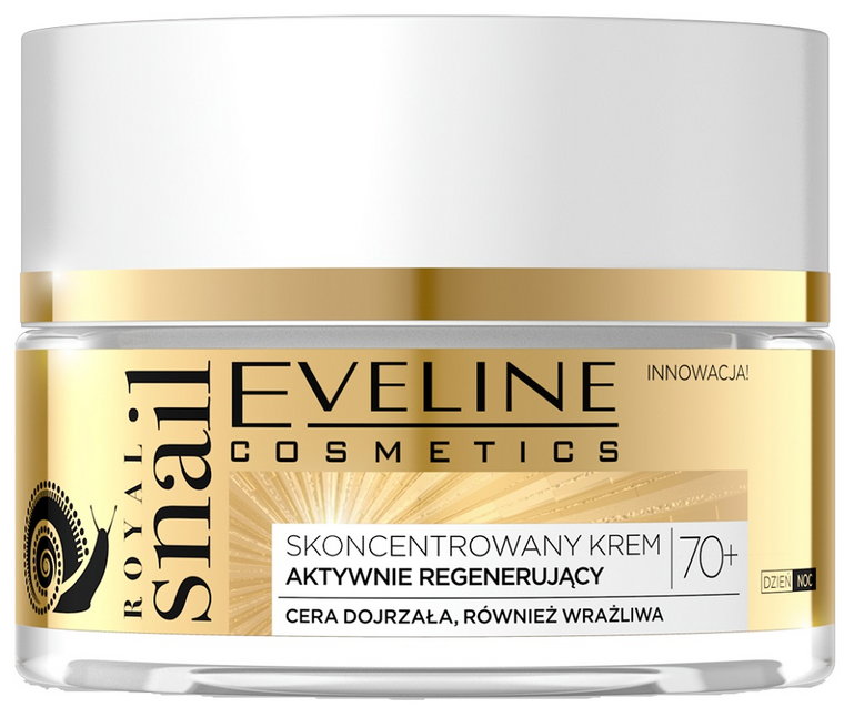 Eveline Royal Snail Krem aktywnie regenerujący na dzień/noc 70+ 50ml