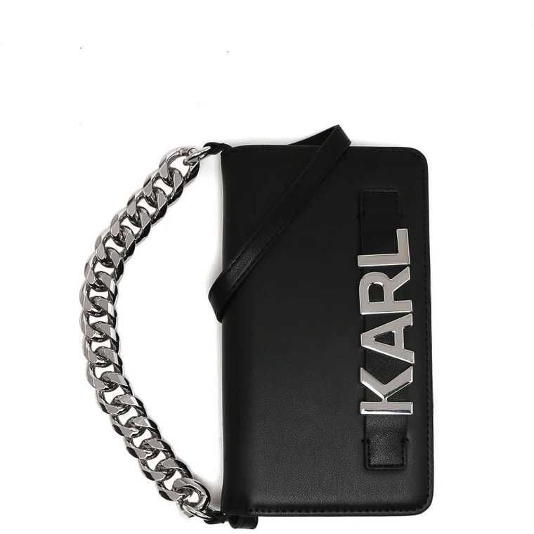Karl Lagerfeld Etui na telefon IPHONE 12 PRO MAX | z dodatkiem skóry