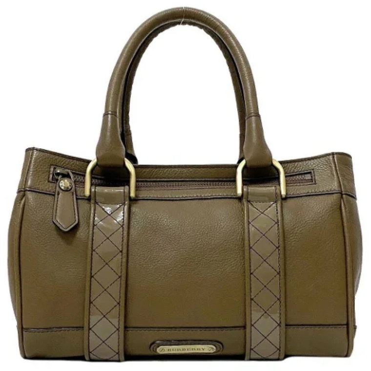 Pre-owned Leather handbags Burberry Vintage