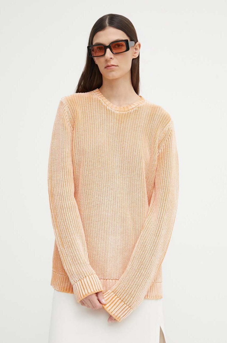 Résumé sweter bawełniany AtlasRS Knit Pullover Unisex kolor pomarańczowy  20371116