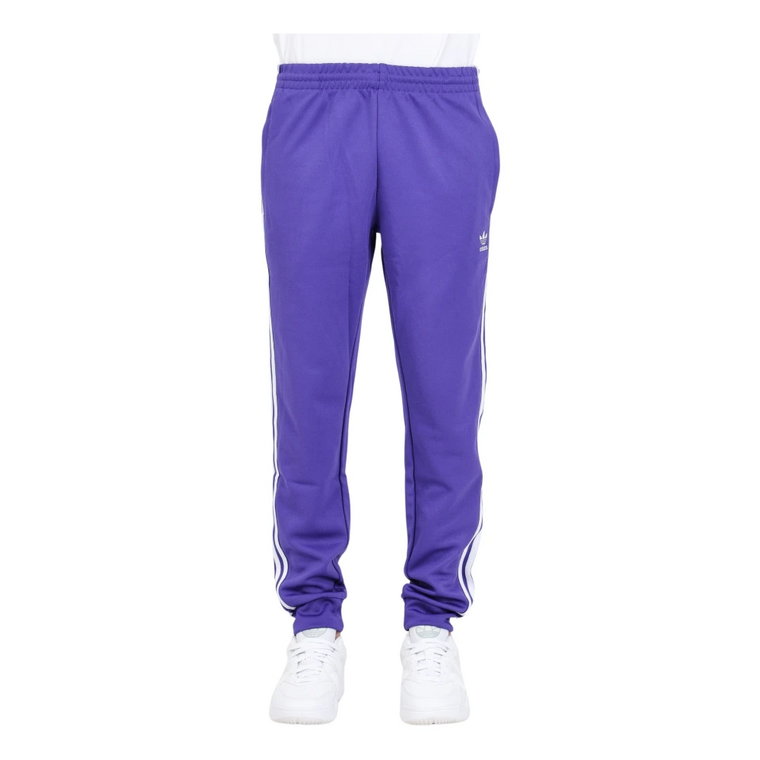 Fioletowe męskie spodnie SST TP Adidas Originals