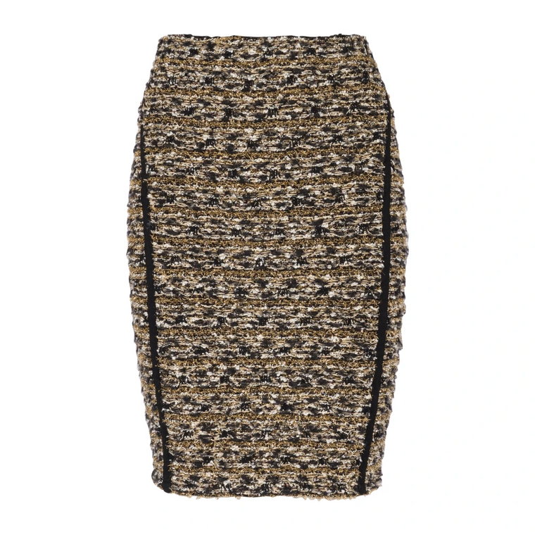 Spódnica z tkaniny Lurex tweed Balmain