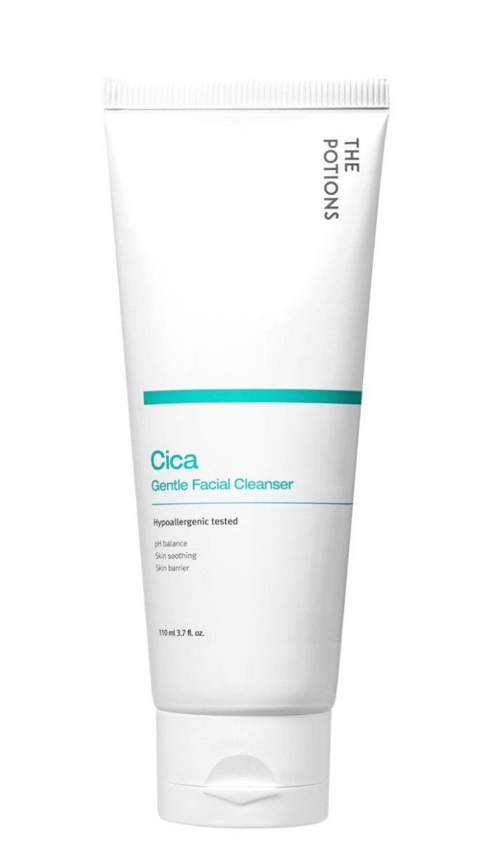 The Potions Cica Gentle Facial Cleanser Delikatny żel myjący do twarzy z wąkrotą azjatycką 1