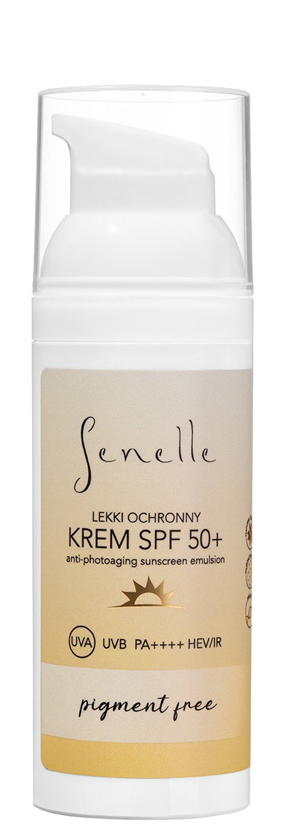 Senelle - Lekki krem ochronny SPF50+ bez pigmentu 50ml