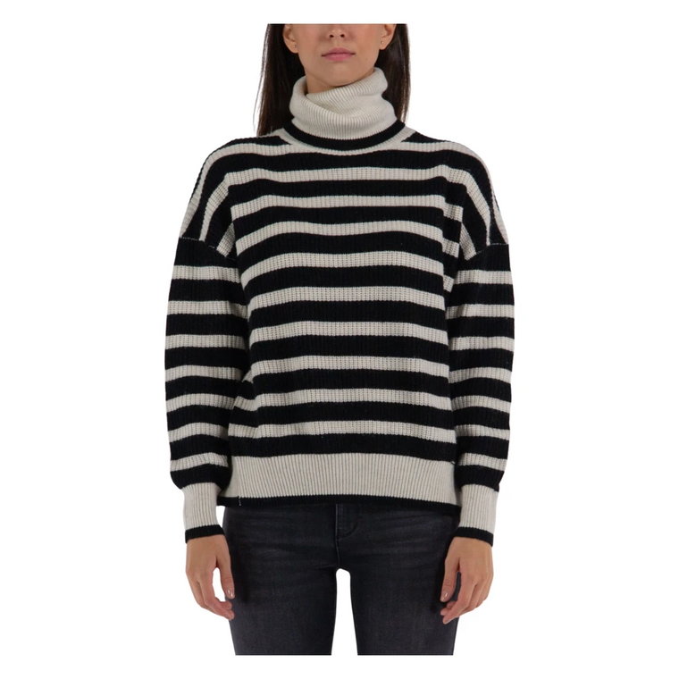 Kolorowy Sweter w Paski Fracomina