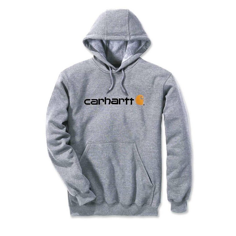 Bluza sportowa męska z kapturem Carhartt Midweight Signature Logo Sweatshirt