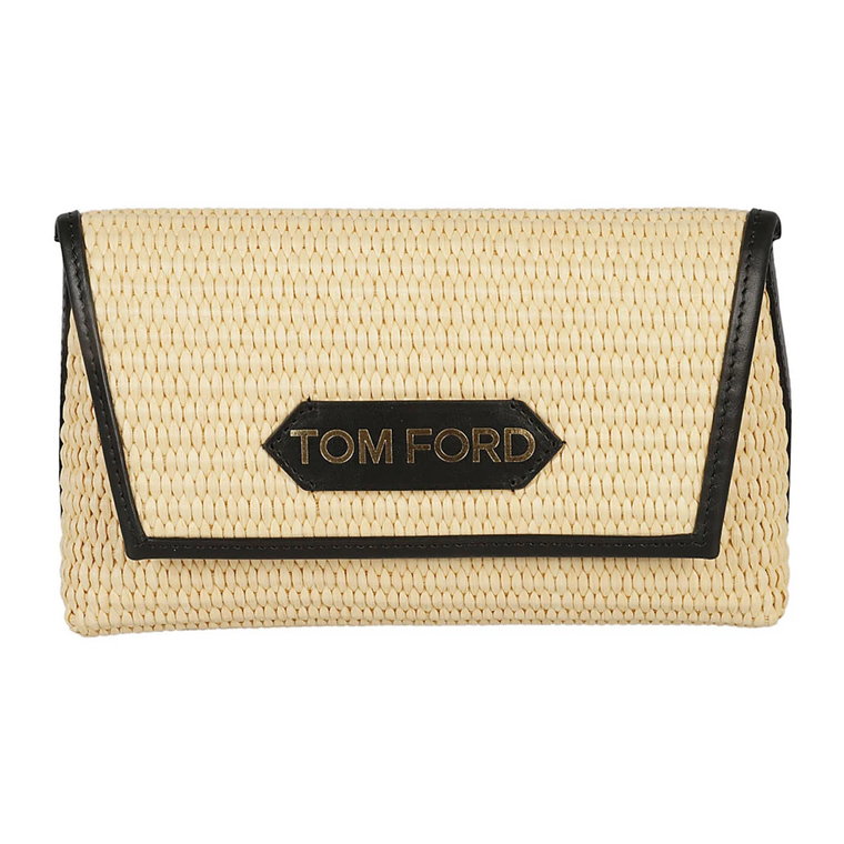 Elegancka Natural + Black Kopertówka Tom Ford