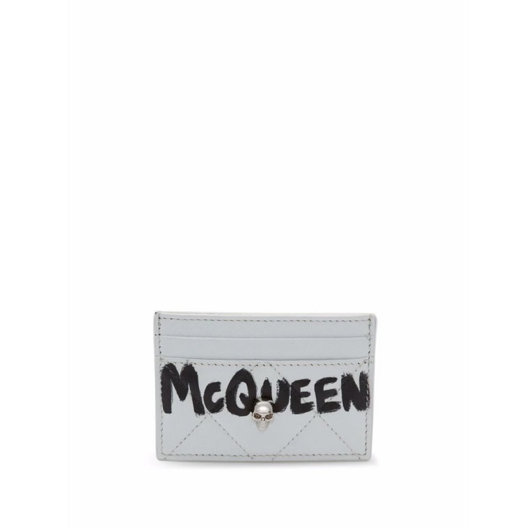 Pikowany Uchwyt na Karty z Logo Alexander McQueen