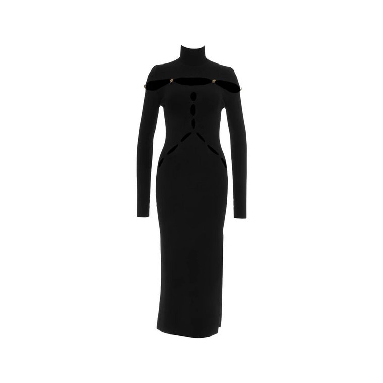 Czarna sukienka dla kobiet, rozmiar S Versace