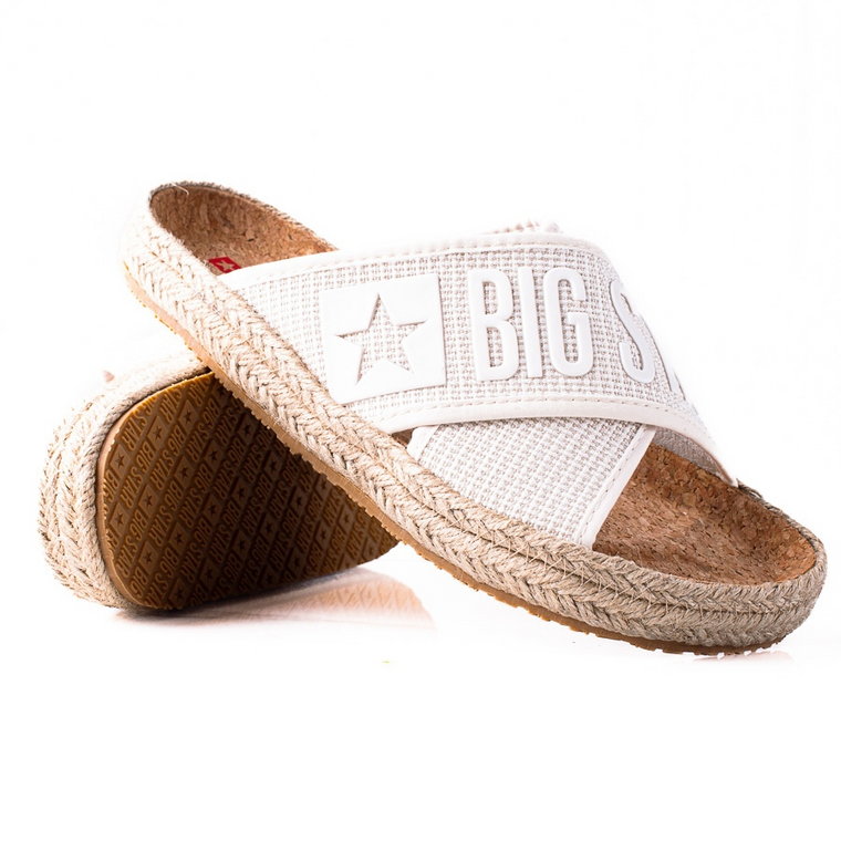 BIG STAR SHOES Klapki espadryle Big Star beżowy