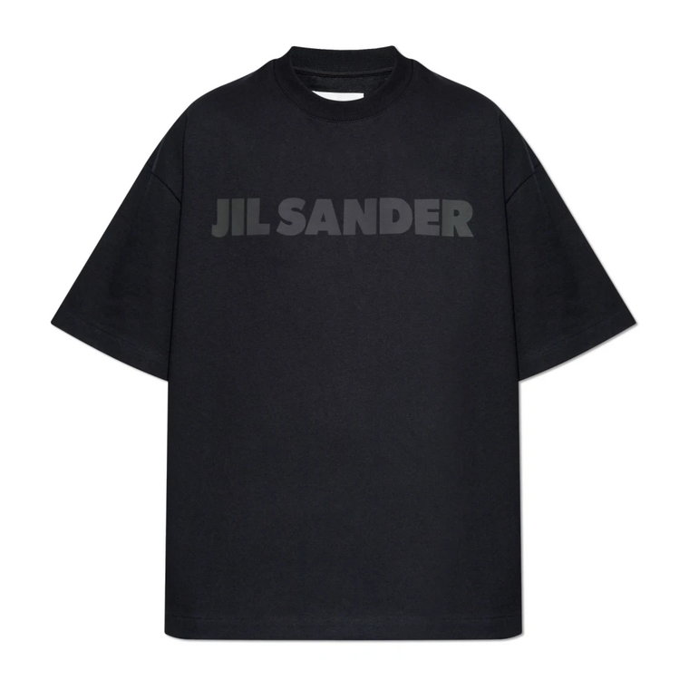 T-shirt z logo Jil Sander