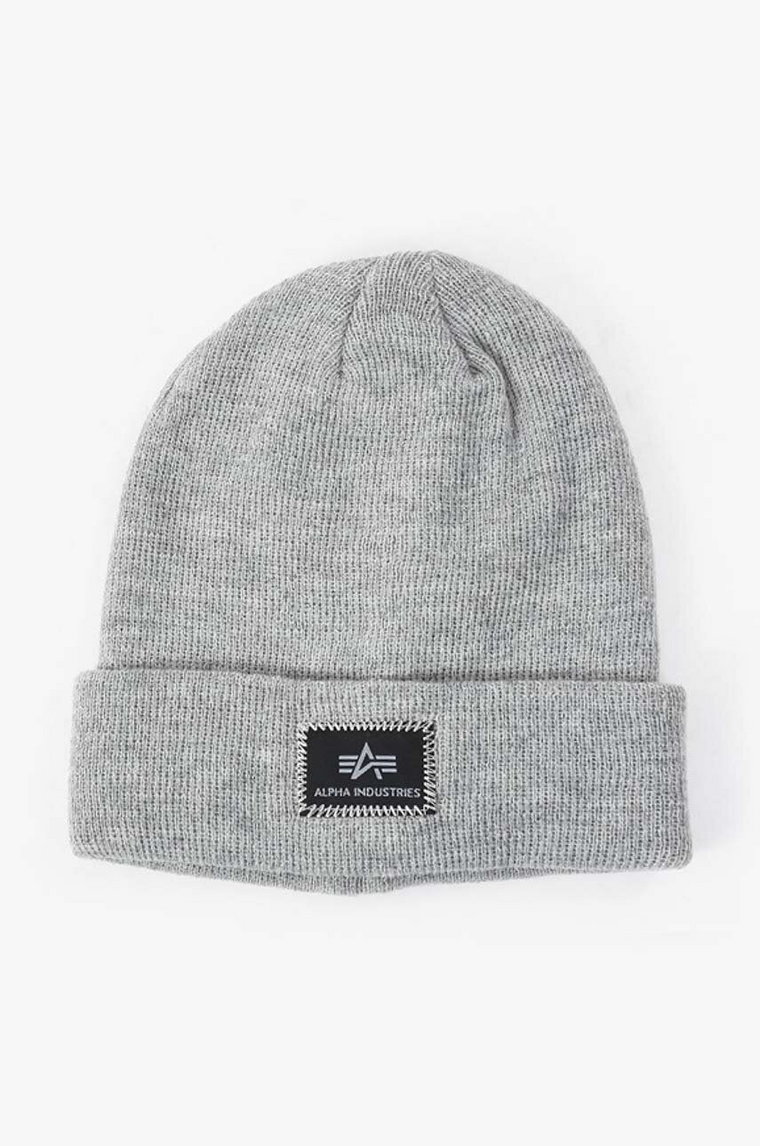 Alpha Industries czapka X-Fit Beanie kolor szary 168905.17-GRAFITOWY