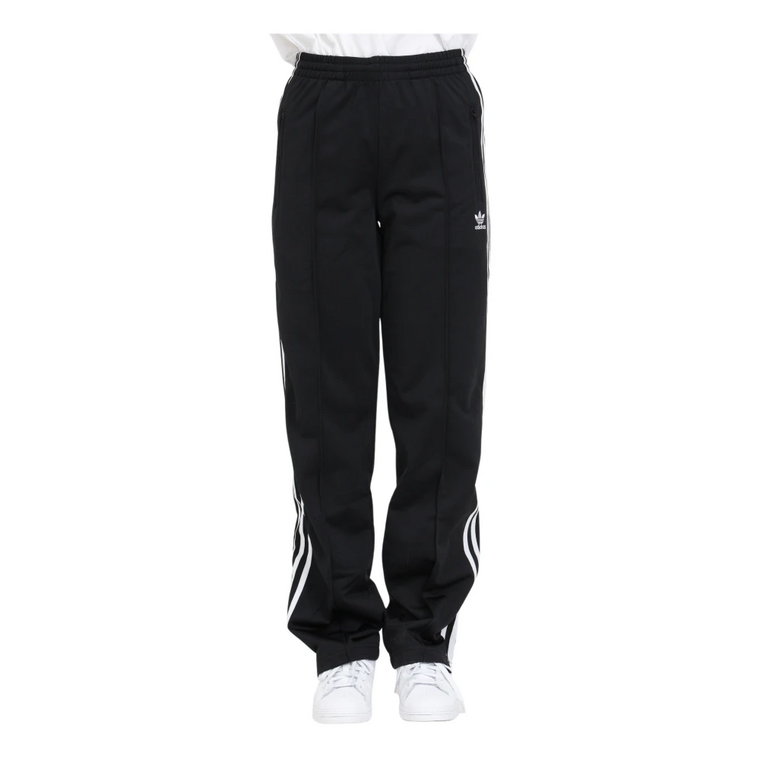 Czarne Spodnie Tricot z 3 Paskami Adidas Originals