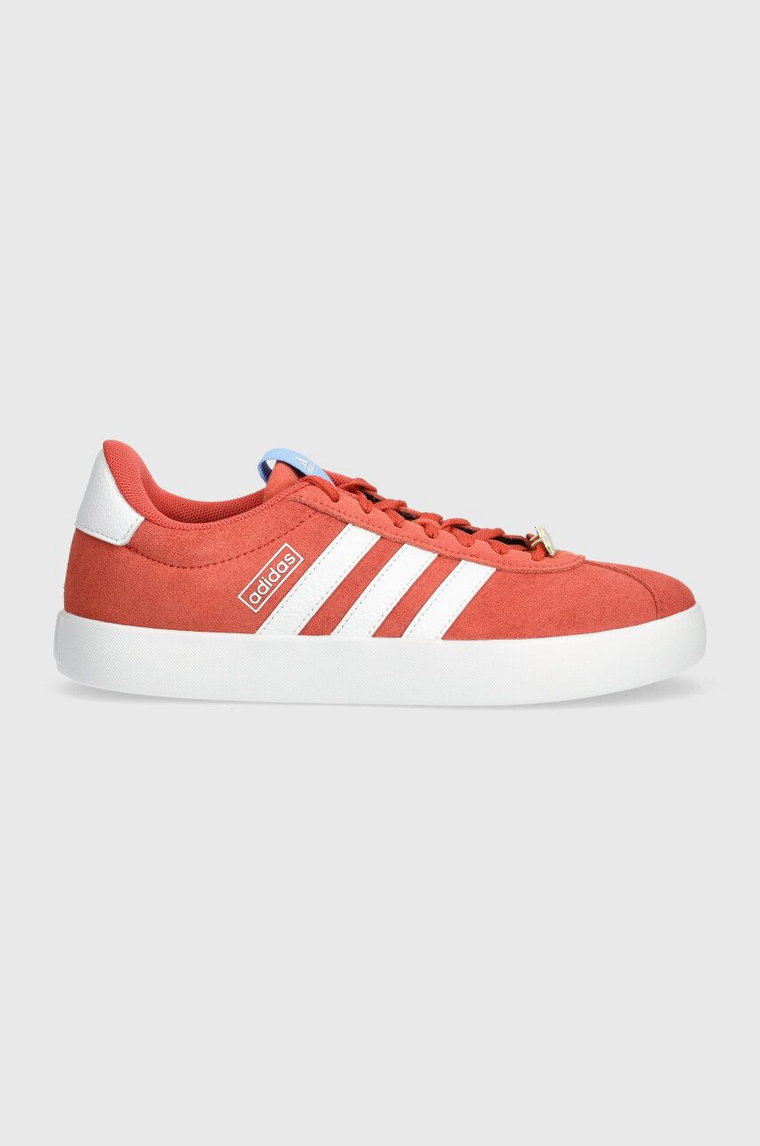adidas sneakersy skórzane VL COURT 3.0 kolor pomarańczowy ID9073