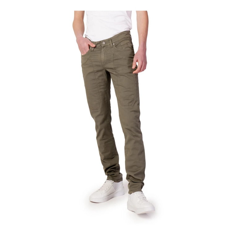 Slim-Fit Zielone Spodnie Jeckerson