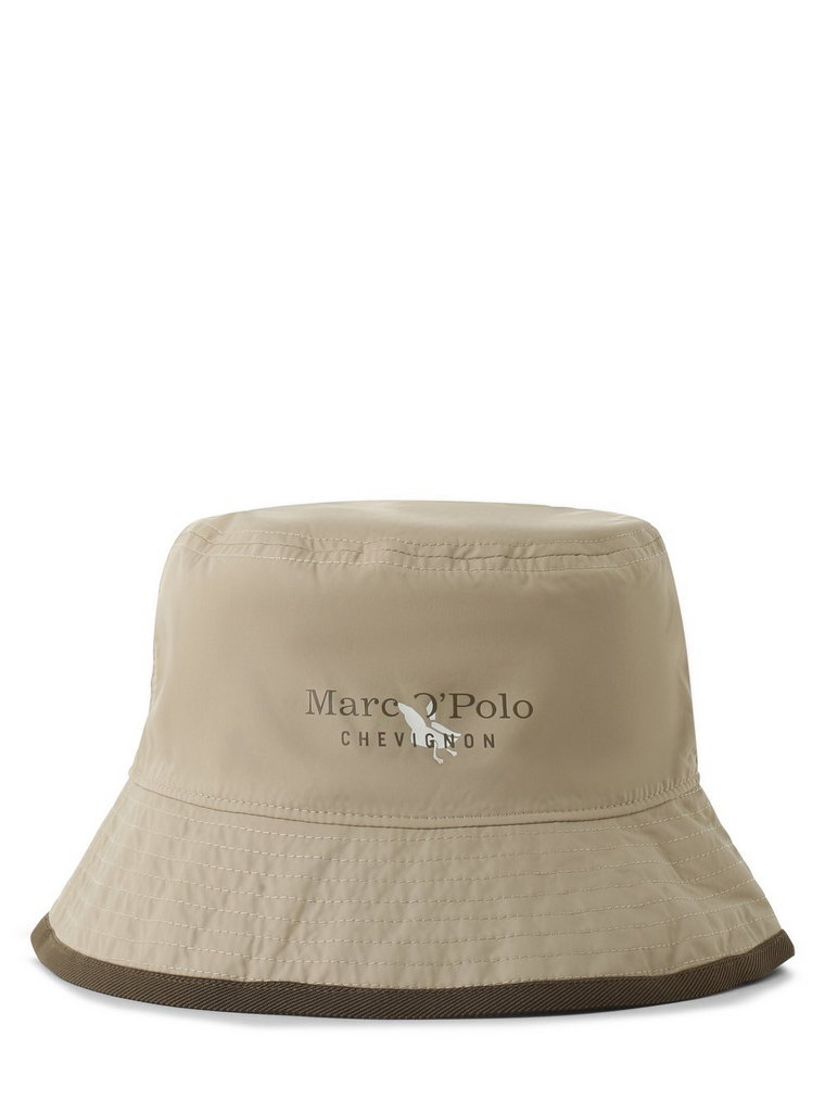 Marc O'Polo - Damski bucket hat z dwustronnym wzorem, zielony