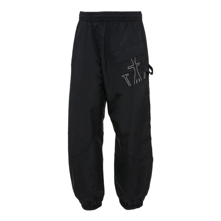 Czarne Spodnie Joggers JW Anderson