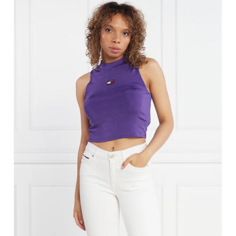 Tommy Jeans Top Badge high neck tank | Cropped Fit