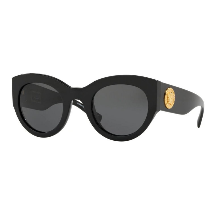 Okulary Tribute Collection Czarny/Szary Versace