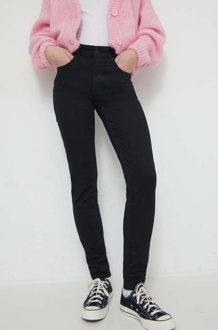 Desigual jeansy DELAWARE NEW damskie kolor czarny 24SWDD80