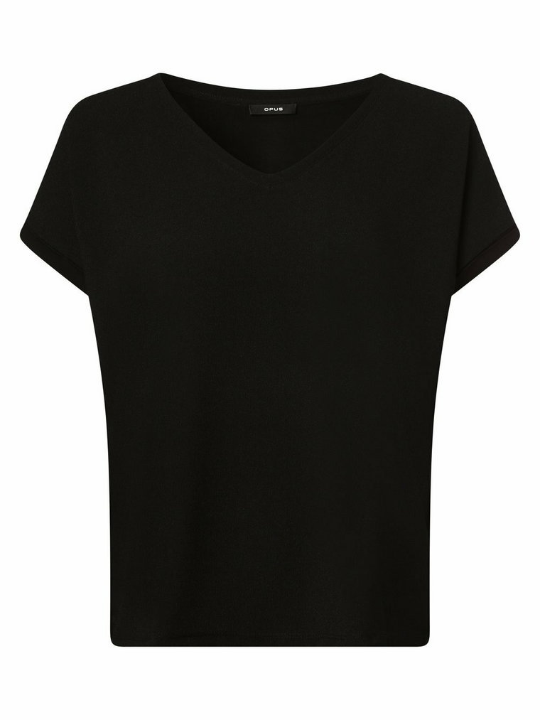 Opus - T-shirt damski  Suminchen, czarny