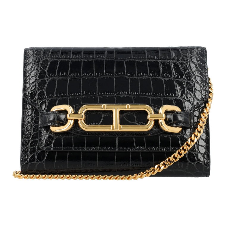 Czarna Mini Torba Łańcuszkowa Whitney Tom Ford