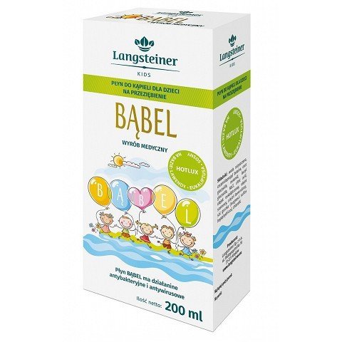 BĄBEL - PŁYN DO KĄPIELI DLA DZIECI NA PRZEZIĘBIENIE 200 ml - LANGSTEINER