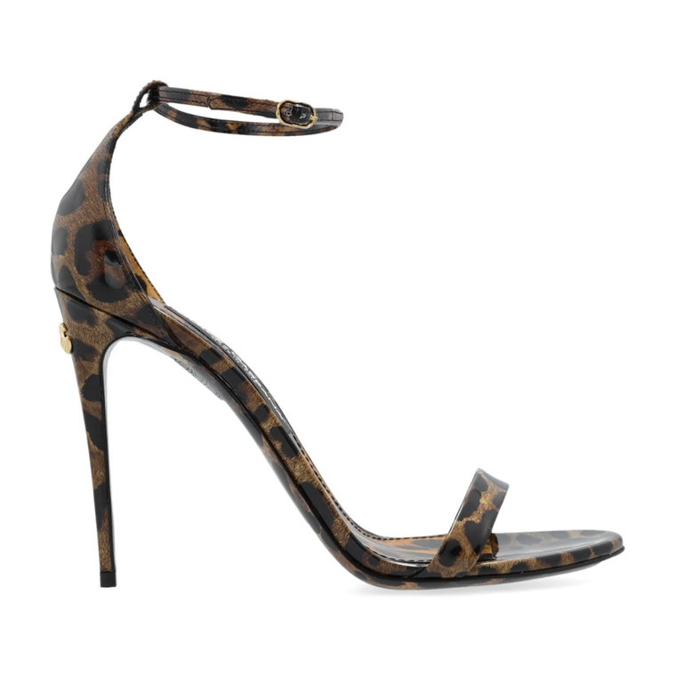 Sandały z motywem zwierzęcym Dolce & Gabbana