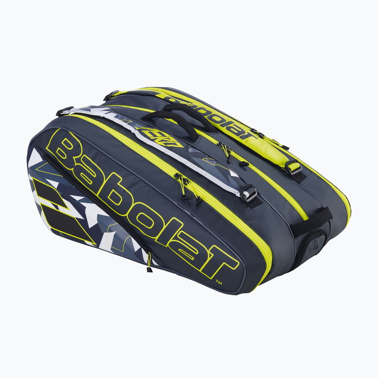 Torba tenisowa Babolat RH12 Pure Aero 73 l grey/yellow/white | WYSYŁKA W 24H | 30 DNI NA ZWROT