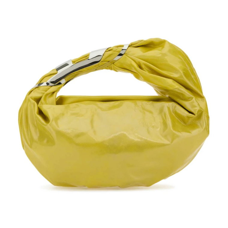 Żółta skórzana torba Hobo Diesel