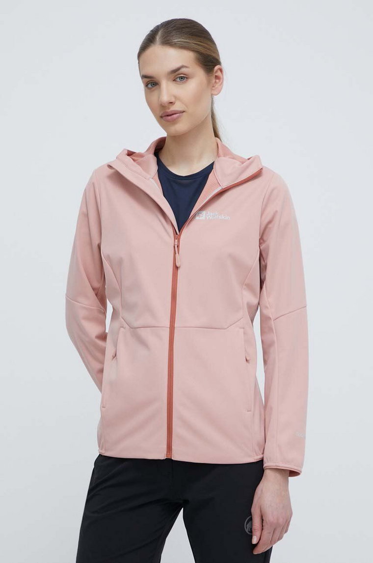 Jack Wolfskin kurtka outdoorowa Feldberg Hoody kolor różowy 1306863