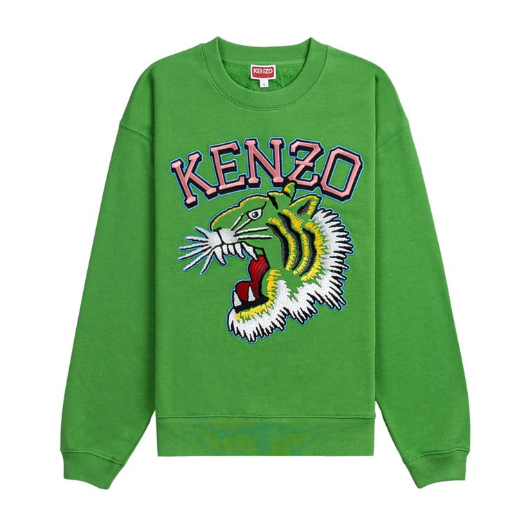 Zielony Sweter z Nadrukiem dla Kobiet Kenzo