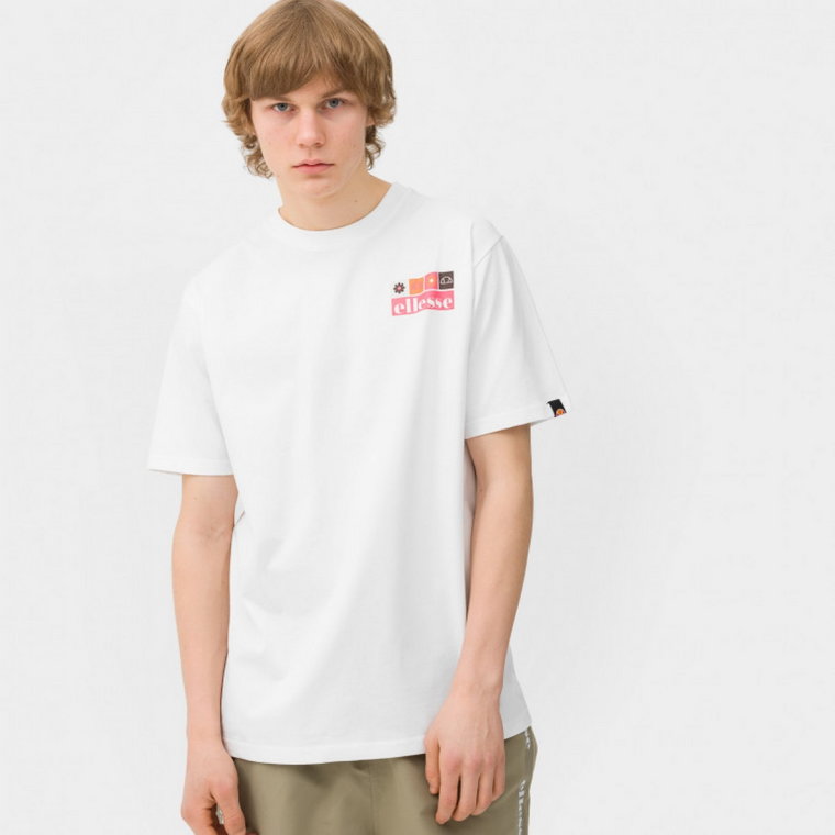 Męski t-shirt z nadrukiem Ellesse Mestiere - biały