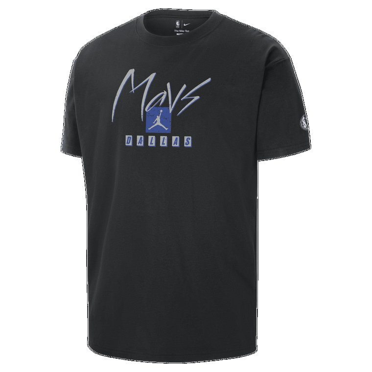 T-shirt męski Jordan NBA Max90 Dallas Mavericks Courtside Statement Edition - Czerń