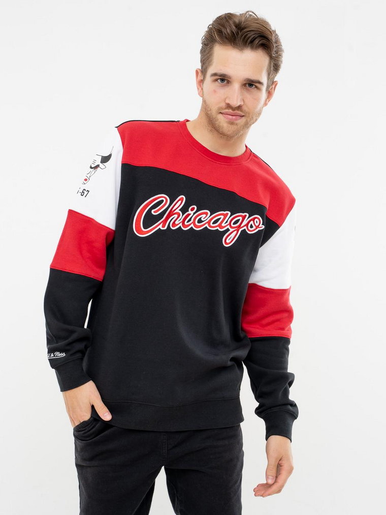 Bluza Bez Kaptura Mitchell & Ness Chicago Bulls NBA Perfect Season Czarna