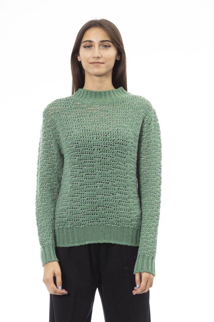 Swetry marki Alpha Studio model AD8560C kolor Zielony. Odzież damska. Sezon: