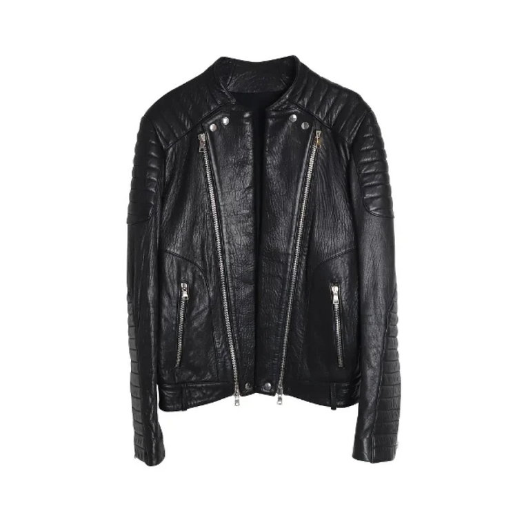 Pre-owned Leather outerwear Balmain Pre-owned