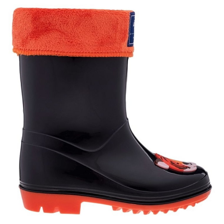 Kalosze Bejo Frise Wellies Jr 92800432347 czarne pomarańczowe