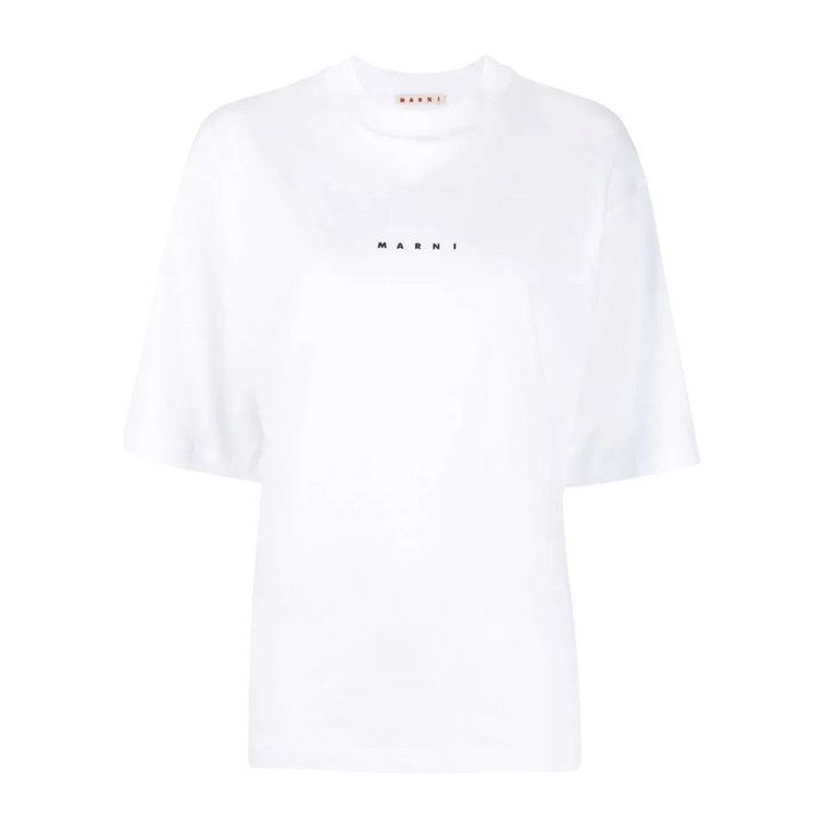Lily White Logo T-shirt Marni