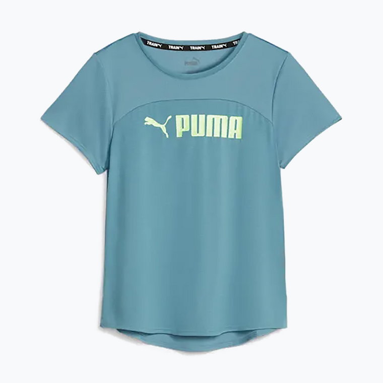 Koszulka damska PUMA Fit Logo Ultrabreathe bold blue/speed green