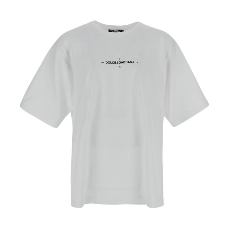 Bawełniany T-Shirt z Logo Dolce & Gabbana