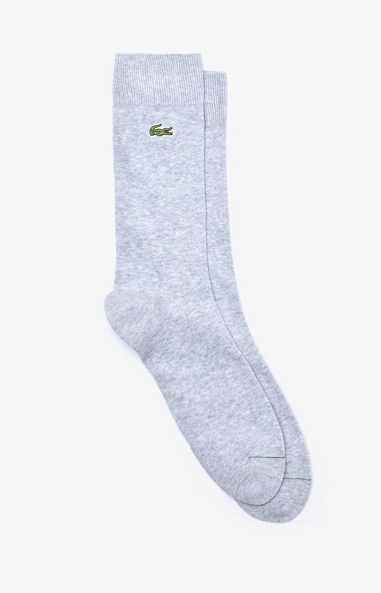 Lacoste długie skarpety męskie szare RA7805 CCA, Kolor szary, Rozmiar 36-40, Lacoste