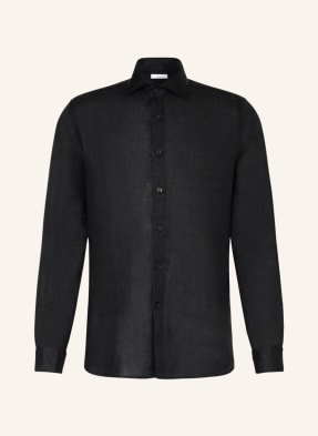 Reiss Koszula Z Lnu Ruban Slim Fit schwarz