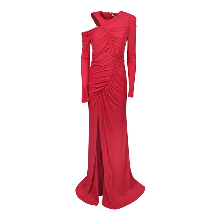 Czerwona Sukienka dla Kobiet Aw23 Alexander McQueen