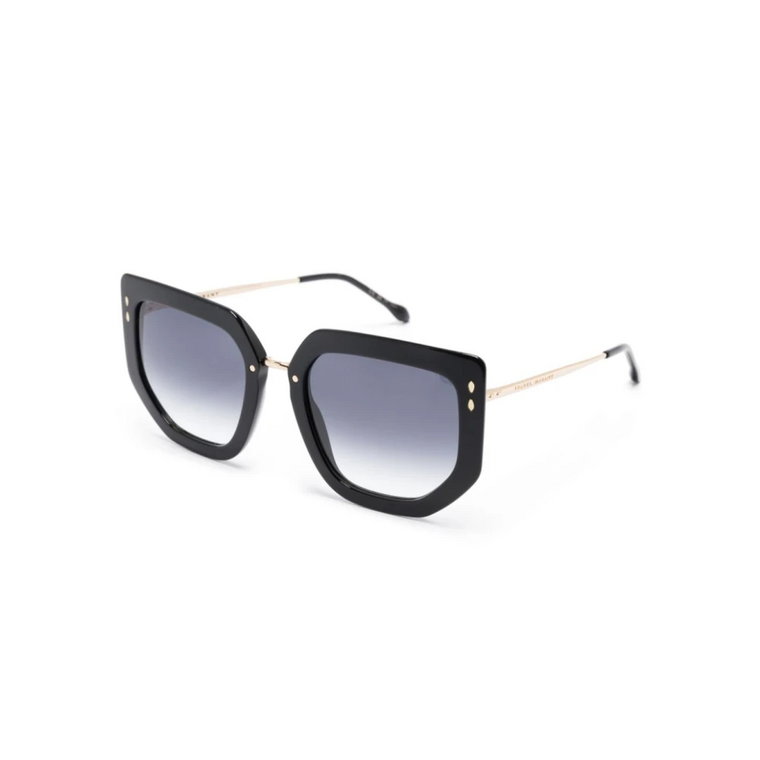 Czarne okulary przeciwsłoneczne z oryginalnym etui Isabel Marant
