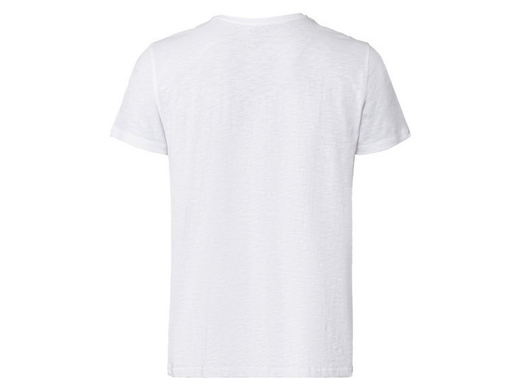 LIVERGY T-shirt męski z bawełny (S (44/46), Biały)