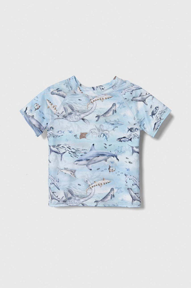 Jamiks t-shirt kąpielowy dziecięcy kolor niebieski