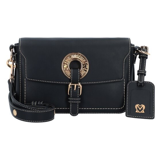 Love Moschino Logo Eyelets Torba na ramię 18 cm black